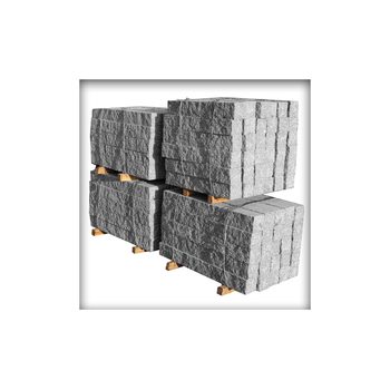 Granit Palisade G341 Grau 12 x12 cm 50 cm 17 Stück