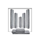 Naturstein Palisade Granit Hellgrau 100 x 25 x 10 cm 30 Stück