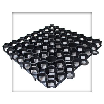 Varianten Rasengitter 50 x 50 x 4 cm schwarz 400 Stück ( 100 m² )