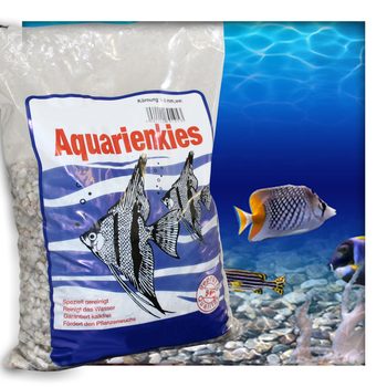 Aquariensand Aquariumsand Bodengrund 5-8 mm Aquarienkies hochrein Naturweiss