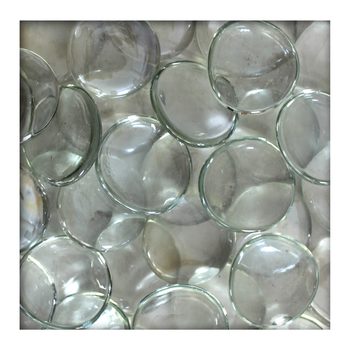 Glasnuggets Glassteine Muggelsteine Mosaiksteine Tischdeko 40 - 45 mm Klar