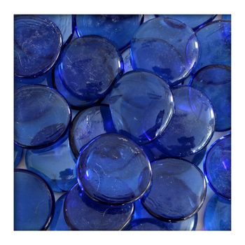 4 kg Glasnuggets Glassteine Muggelsteine Mosaiksteine Tischdeko 40 - 45 mm Bunt