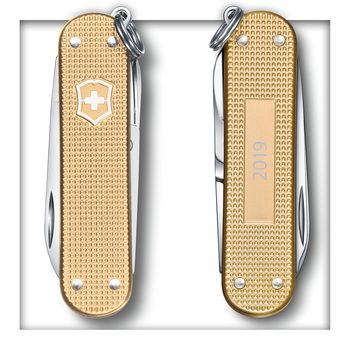 Victorinox Classic, 58 mm, Alox Limited Edition 2019, Champagner-Gold 