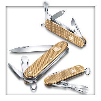 Victorinox Classic, 58 mm, Alox Limited Edition 2019, Champagner-Gold 