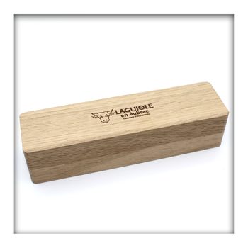 LAGUIOLE Steakmesser 12 cm Ebenholz Taschenmesser Edelstahl mit Holzbox Geschenk