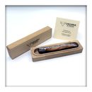 LAGUIOLE Steakmesser 12 cm Olive Taschenmesser Edelstahl Tafelmesser mit Geschenkbox