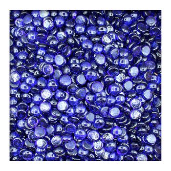 500g Glasnuggets Glassteine Muggelsteine Mosaiksteine Tischdeko 17-19 mm Kobaltblau